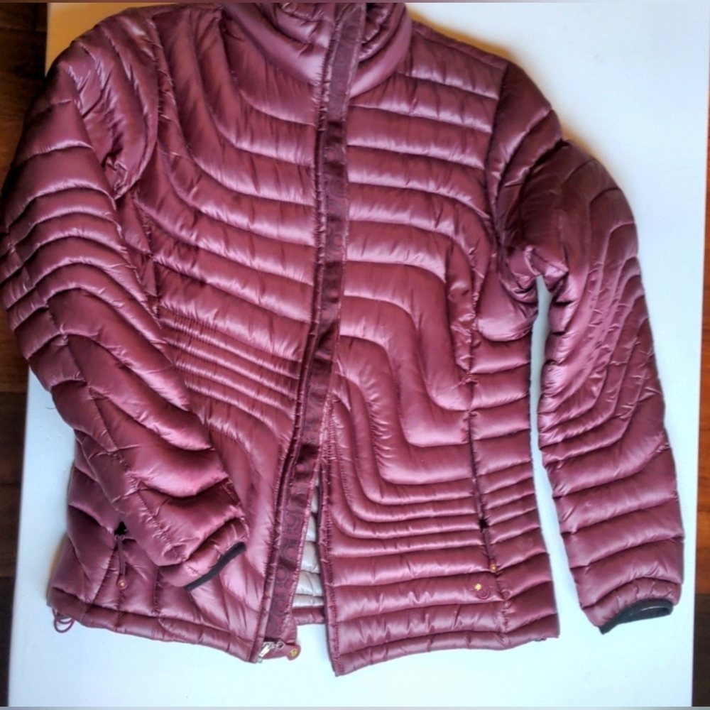 Isis Puffer Down Jacket Burgundy Women's size 6